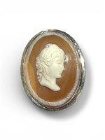 Broche Mandile 1922 Mujer Cammei  in Plata Conchiglia 2MSPCM23